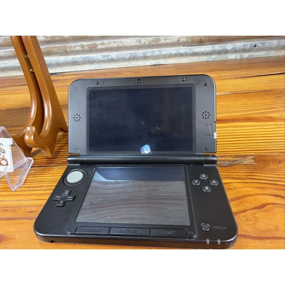 Nintendo 3DS XL Red Console Bundle Tested-New Power Cord-NICE